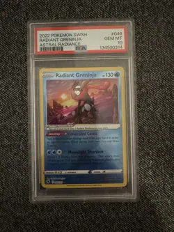 2022 POKEMON SWORD & SHIELD ASTRAL RADIANCE #046 RADIANT GRENINJA PSA 10 - Image 5