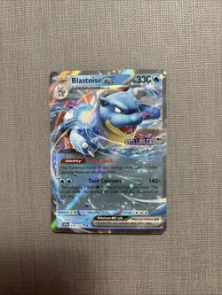 Blastoise Ex (Promo Stamped) 030/142 Stellar Crown GameStop Exclusive Pokemon - Image 1