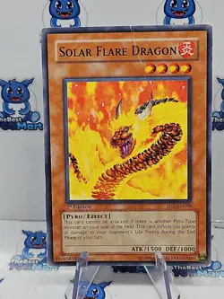 Yugioh TCG Solar Flare Dragon SD3-EN008 1st Edition HP - Image 1