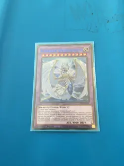 YUGIOH Ultra Rare Rainbow Overdragon LDS1-EN101 1st Edition BLUE/GREEN/PURPLE - Image 1