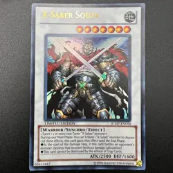 YuGiOh X-Saber Souza Ultra Rare JUMP-EN058 Limited Edition Shonen Jump Promo - Image 1