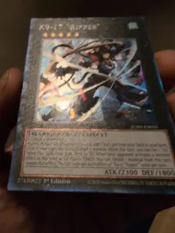 Yugioh K9-17 “Ripper” JUSH-EN035 Collector's Rare 1st Edition NM - Image 3