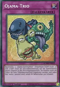 yugioh "Chibi" Ojama-Trio BLMM-DE010 SECRET RARE 1AUFLAGE DEUTSCH - Image 1
