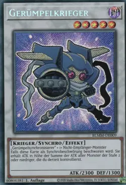 yugioh "Chibi" Gerumpelkrieger BLMM-DE009 SECRET RARE 1AUFLAGE DEUTSCH - Image 1