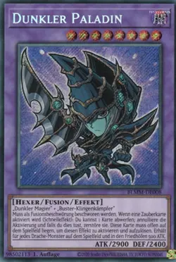 yugioh "Chibi" Dunkler Paladin BLMM-DE008 SECRET RARE 1AUFLAGE DEUTSCH - Image 1