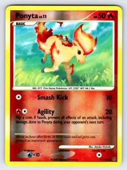Ponyta 71/100 2008 Stormfront Pokemon Card TCG Nintendo Reverse Holo - Nm/Vlp - Image 1
