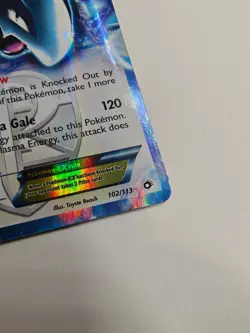 Lugia EX 102/113 Legendary Treasures Holographic Rare NM Condition Card - Image 2