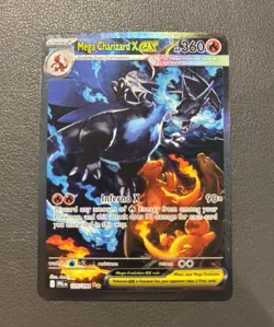 Pokemon Mega Charizard X EX Rare Foil Card 125/094 PFL - Pack Fresh - Image 1
