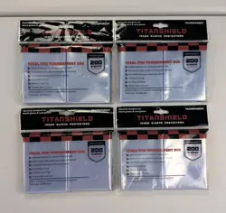 TitanShield 700 Card Sleeves Premium 60-Microns Standard Size Perfect Exact Fit - Image 1