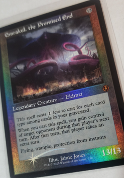 EMRAKUL, THE PROMISED END - Retro Foil - Innistrad Remastered - MTG Mythic #330 - Image 3