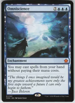 MTG Omniscience NM Foundations Magic 161 - Image 1