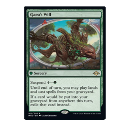 mtg magic gaea's will ENGLISH FRENCH volonte de gaia modern horizons 2 4 availab - Image 2