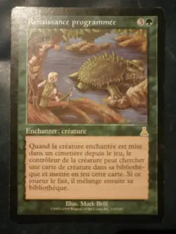mtg magic pattern of rebirth urza's destiny FRENCH vf fr renaissance programmee - Image 1