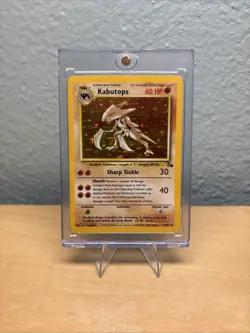 Pokemon TCG Kabutops Holo Rare Card 9/62 Fossil Unlimited - Image 1