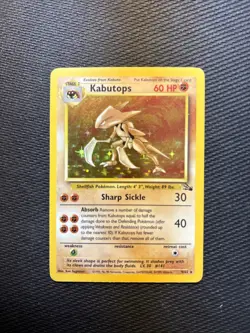 Pokemon TCG Kabutops Holo Rare Card 9/62 Fossil Unlimited - Image 2