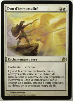 mtg magic gift of immortality ENGLISH FRENCH don d'immortalite theros 3 availabl - Image 1