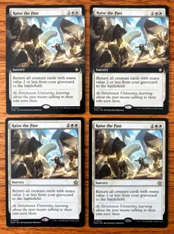 MTG 4x Raise the Past x4 NM - 2 Extended Art - Foundations, English - Image 2