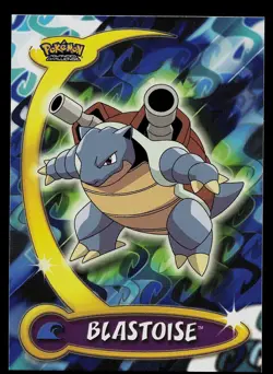 Pokemon Card - Blastoise Topps Pokemon Advanced Challenge 8 Blue Logo - Image 1