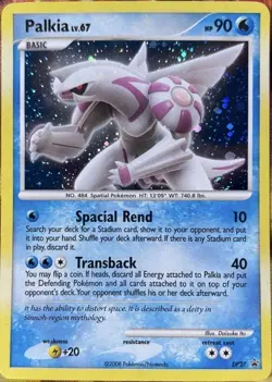 Pokemon Palkia DP27 Holo Promo Diamond Pearl Black Star Swirl LP/NM - Image 1