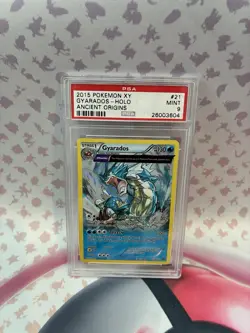 2016 Pokemon XY Ancient Origins Gyarados #21 Full Art Holo Rare PSA 9 *NEW CERT* - Image 1