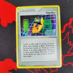 PokeNav 81/106 Uncommon Emerald Pokemon Reverse Holo Damaged - Image 1