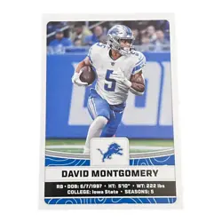 Panini NFL Sticker & Card Collection 2023 Sticker No. 388 David Montgomery - Image 1