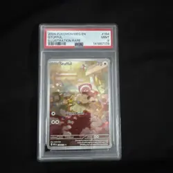 2025 POKEMON MEG EN-MEGA EVOLUTION ILLUSTRATION RARE #154 STUFFUL PSA 9 - Image 1