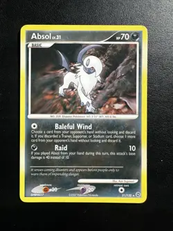 2007 Pokemon, D&P Secret Wonders, #21/132 Absol Lv. 31, Rare - Image 1