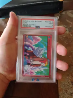 Pokemon Bandai Carddass Anime Entei Movie 2 Japanese 2000 PSA 9 MINT - Image 3