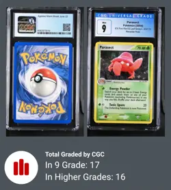 Pokemon Parasect EX FireRed & LeafGreen Reverse Holo #43 CGC 9 - Blue Label - Image 3