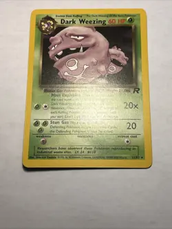 Dark Weezing 31/82 Team Rocket Pokemon TCG Vintage Non Holo Rare Card NEAR MINT - Image 5
