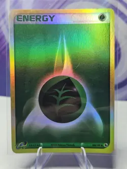 Grass Energy 104/109 EX Ruby & Sapphire Reverse Holo Pokemon TCG English LP - Image 1