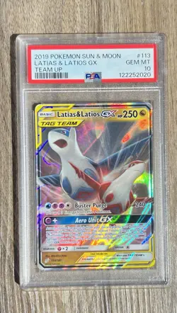 Pokemon Latias & Latios GX 113/181 Sun & Moon Team Up Ultra Rare Holo TAG TEAM - Image 1