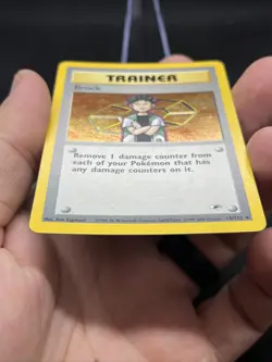 Pokemon TCG Holo Brock Trainer #15/132 Gym Heroes (LP) - Image 2