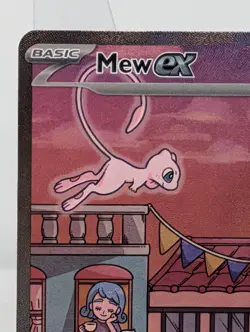 Mew ex SVP 053 Pokemon TCG Scarlet Violet 151 Black Star Promo Full Art NM - Image 3