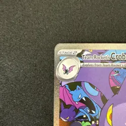 Team Rocket’s Crobat ex 234/182 Pokemon Destined Rivals SIR NM - Image 3