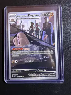 Team Rocket's Dugtrio 239/217 Pokemon Ascended Heroes Holo Ability Rare - Image 1