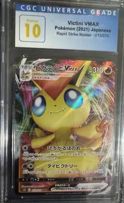 Pokemon TCG Victini VMAX Cgc Pristine 10 - Image 1