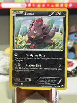 Zorua - 70/108 - Pokemon Dark Explorers Black & White Reverse Holo MP - Image 1