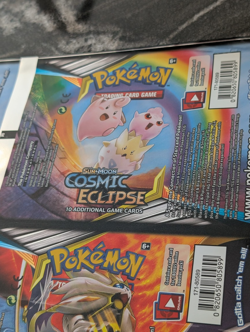 UNCUT Cosmic Eclipse Booster Pack Wrapper 2019 Pokemon Foil Sheet - Image 5
