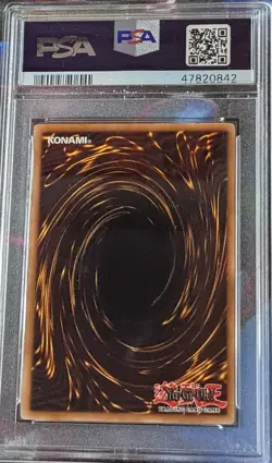 2003 Yu-Gi-Oh! Gemini Elf Reverse Foil Error LON Labyrinth of Nightmare PSA 9 - Image 2
