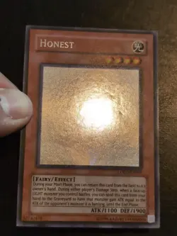 Yu-Gi-Oh! GHOST RARE CARD HONEST LODT-EN001 ORGINAL 1996 COPYRIGHT NM/VLP - Image 2