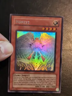 Yu-Gi-Oh! GHOST RARE CARD HONEST LODT-EN001 ORGINAL 1996 COPYRIGHT NM/VLP - Image 3