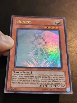 Yu-Gi-Oh! GHOST RARE CARD HONEST LODT-EN001 ORGINAL 1996 COPYRIGHT NM/VLP - Image 5
