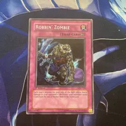 Yugioh! Robbin' Zombie IOC-109 Rare 1st Edition NM - Image 1