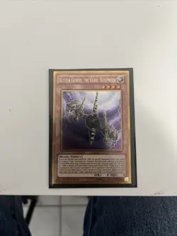 Yugioh MVP1-ENG35 Buster Gundil The Cubic Behemoth 1st Edition Gold Rare Effect - Image 1