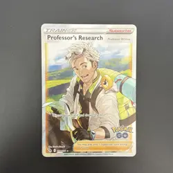 Pokemon Card - Professor's Research (Full Art) - Pokemon GO 078/078 Ultra Rare - Image 1