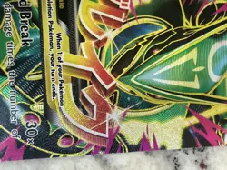 Pokemon M Rayquaza EX Full Art Holo Mega Dragon Card 106/108 - Image 3