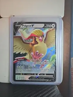 Pokemon Pidgeot v TCG Sword & Shield Lost Origin Holo Ultra Rare Card 137/196 - Image 1