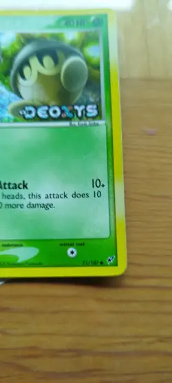 Seedot 71/107 2005 EX Deoxys Reverse Holo Common Stamped Pokemon Card MP - Image 2